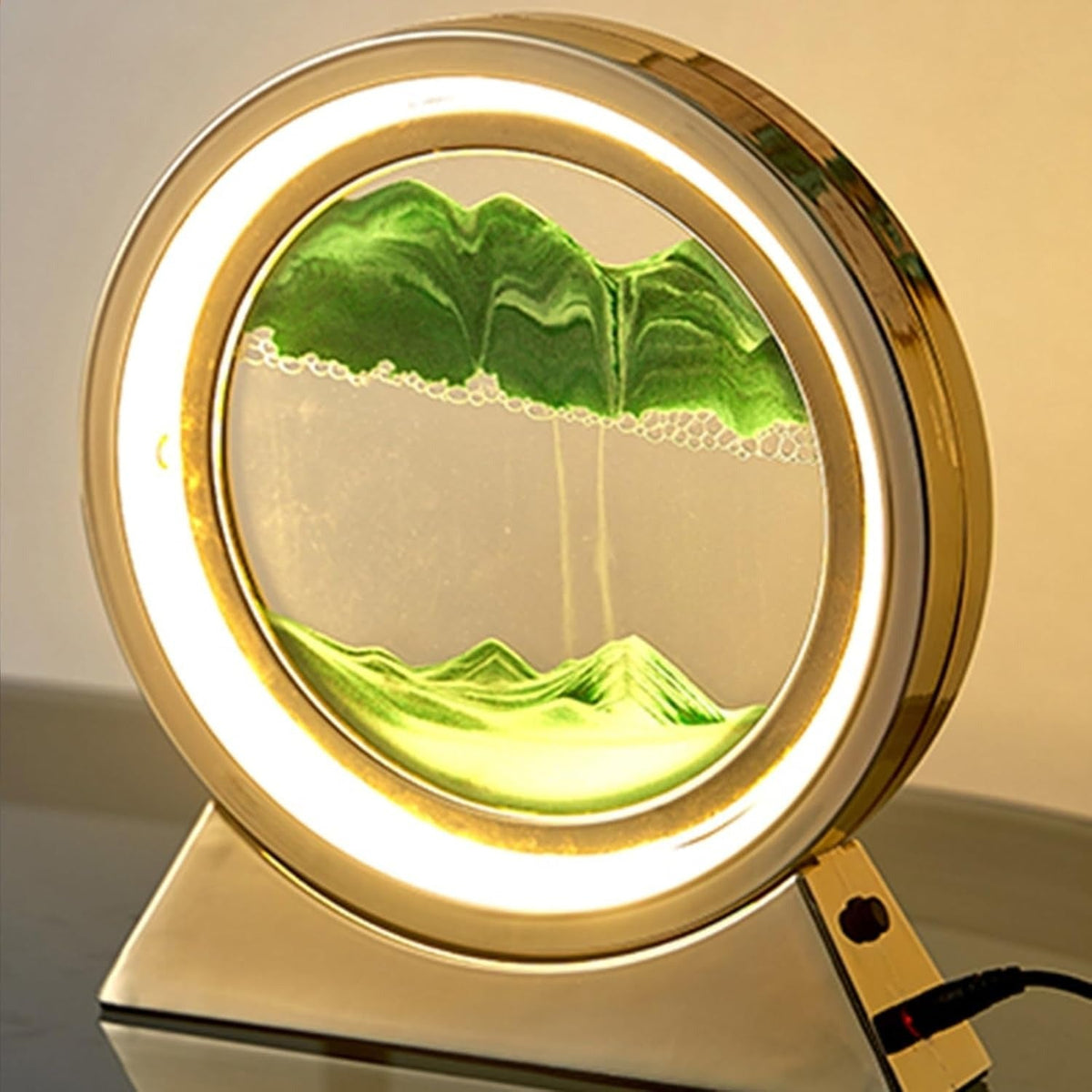 Fascinating Sand Art LED Table Lamp – Soothing Lighting for Home and Office
