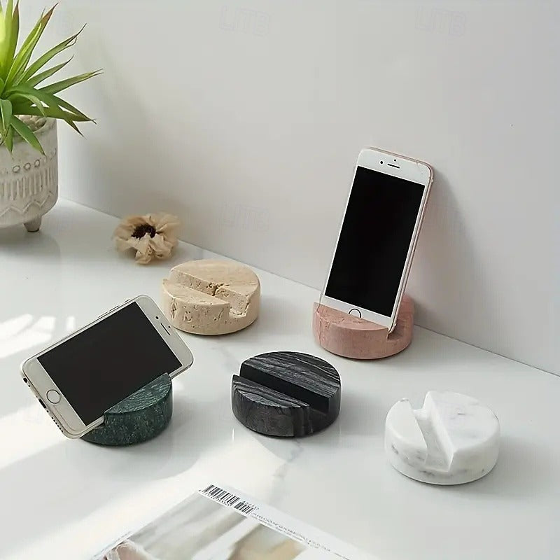 Stylish Smartphone Holder Made of Natural Stone – Waterproof and Practical for Home & Office