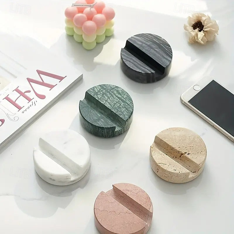 Stylish Smartphone Holder Made of Natural Stone – Waterproof and Practical for Home & Office