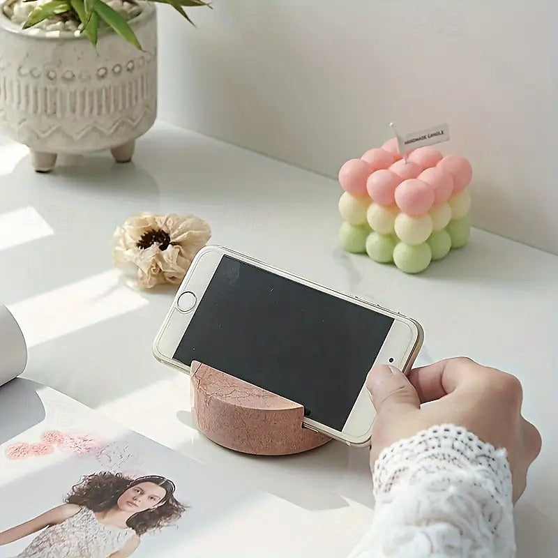 Stylish Smartphone Holder Made of Natural Stone – Waterproof and Practical for Home & Office