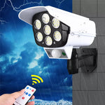 Solarbetriebene Sicherheitslampe mit Bewegungssensor und Dummy-Kamera