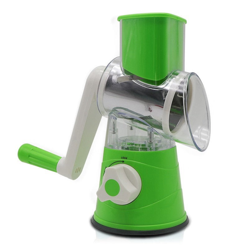Efficient Vegetable Slicer and Grater – Practical Rotary Grater for Quick Cooking