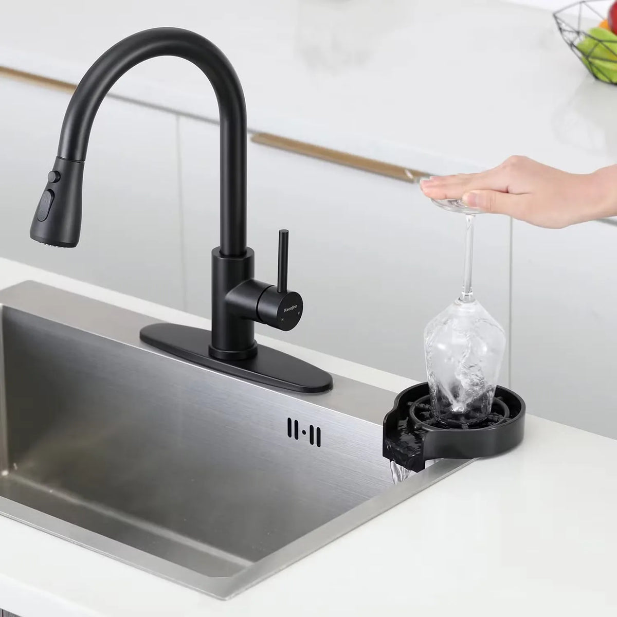 Automatic Stainless Steel Cup Cleaner with Versatile Jet Cleaning