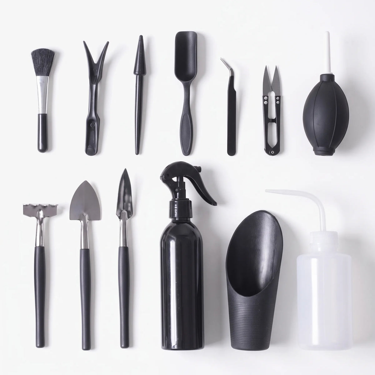 Compact Tool Set for Caring for Indoor Mini Plants