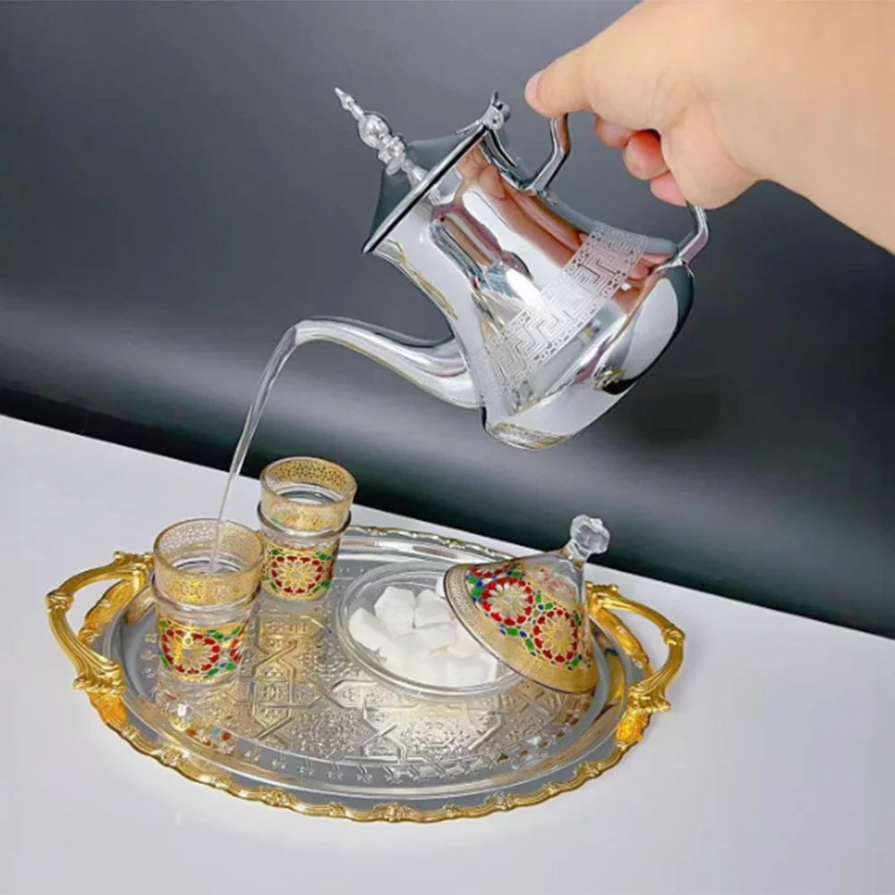 Induktionswasserkocher aus Edelstahl im arabischen Stil