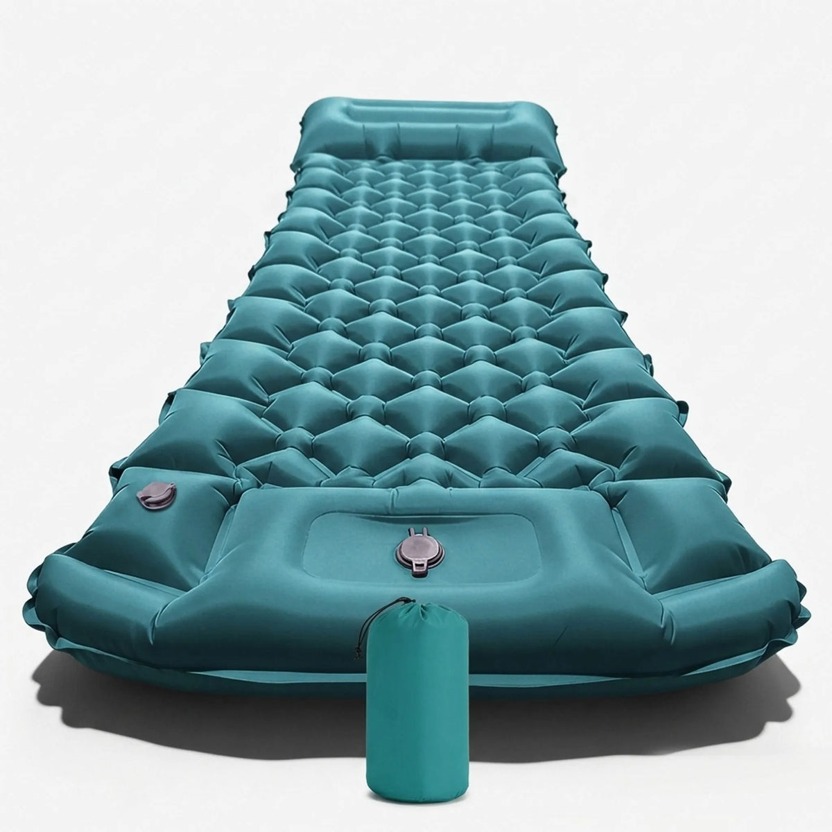 Inflatable Sleeping Pad for Camping with Integrated Pump