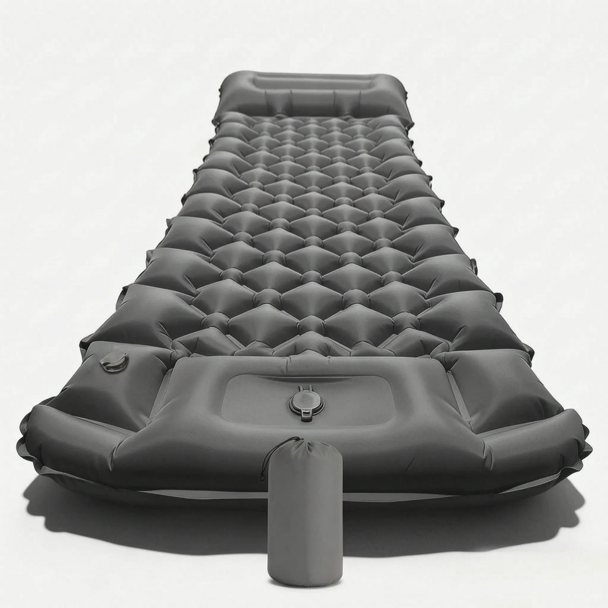 Inflatable Sleeping Pad for Camping with Integrated Pump