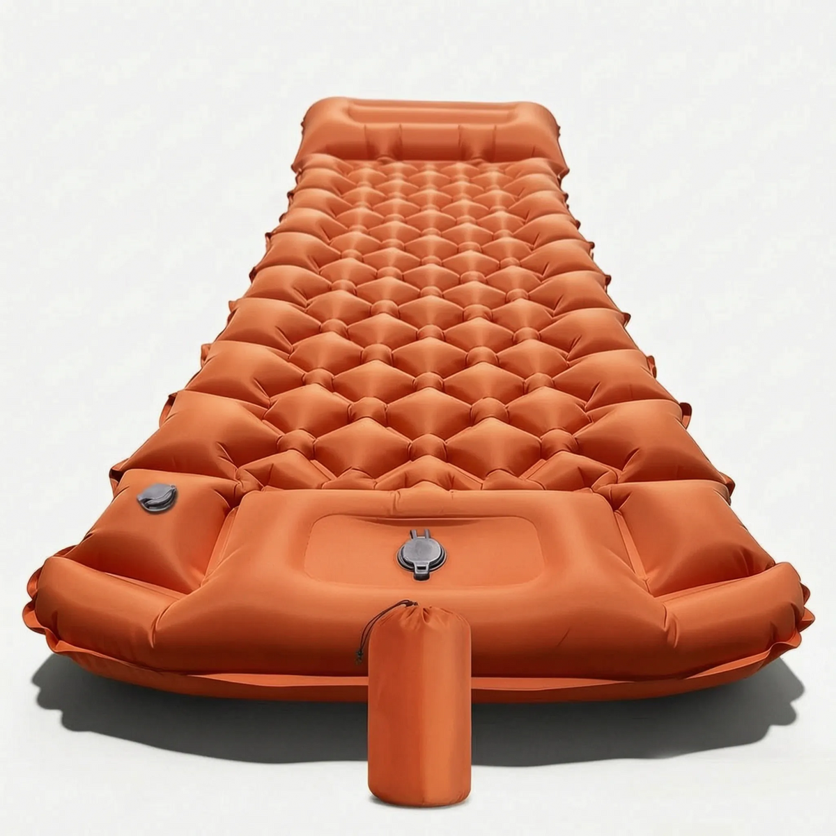 Inflatable Sleeping Pad for Camping with Integrated Pump