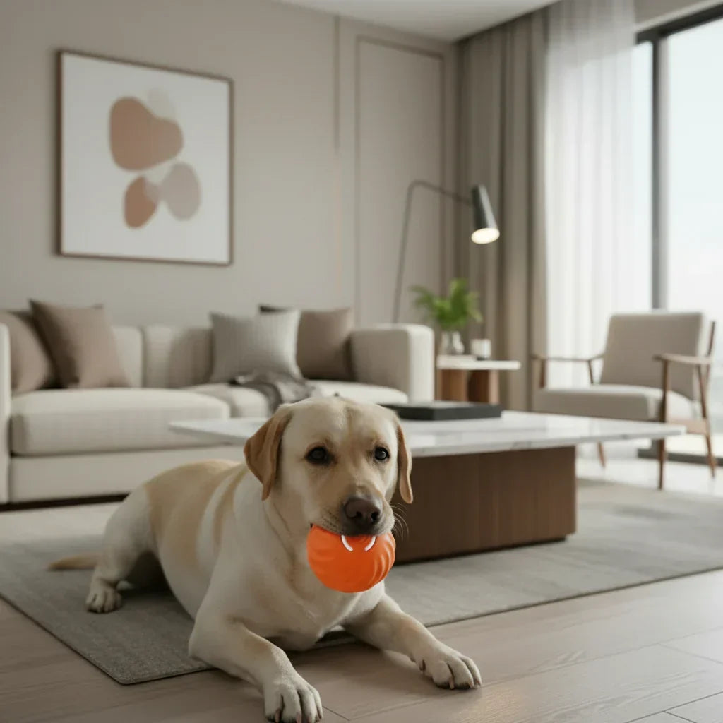 Rechargeable Bouncing Ball for Dogs - Interactive Play Toy
