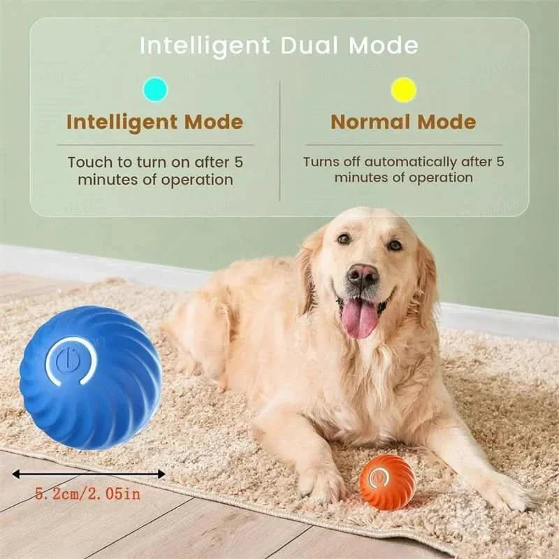 Rechargeable Bouncing Ball for Dogs - Interactive Play Toy