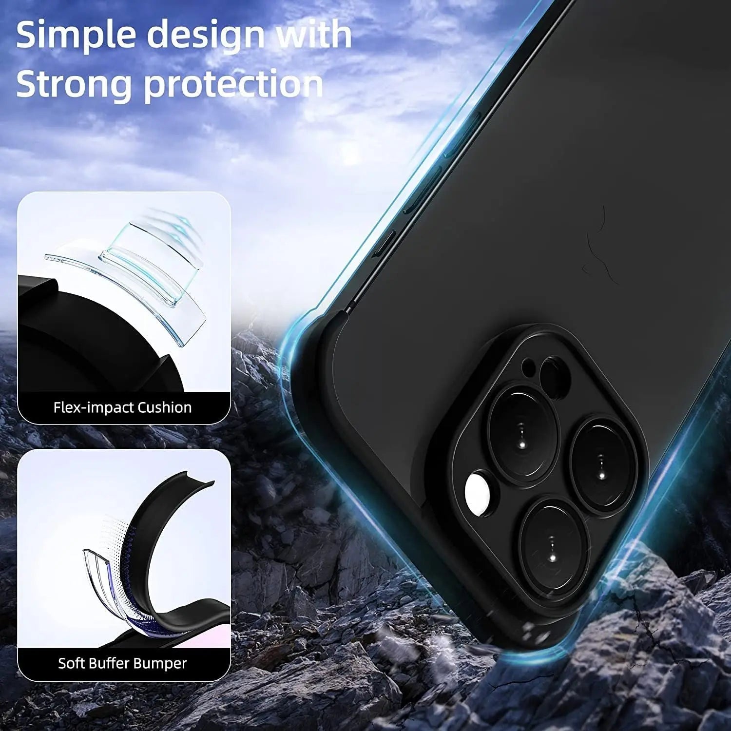 MaxiShield | Ultimative iPhone Schutzhülle mit Erhöhten Kanten