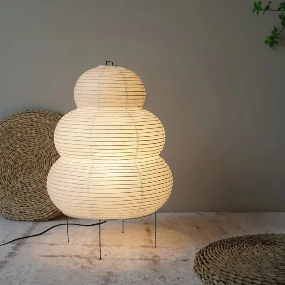 Elegante Tischleuchte im japanischen Stil aus hochwertigem Papier