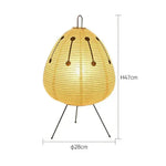Elegante Tischleuchte im japanischen Stil aus hochwertigem Papier