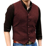 Stylish Men's Vintage Design Waistcoat