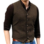 Stylish Men's Vintage Design Waistcoat