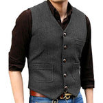Stylish Men's Vintage Design Waistcoat