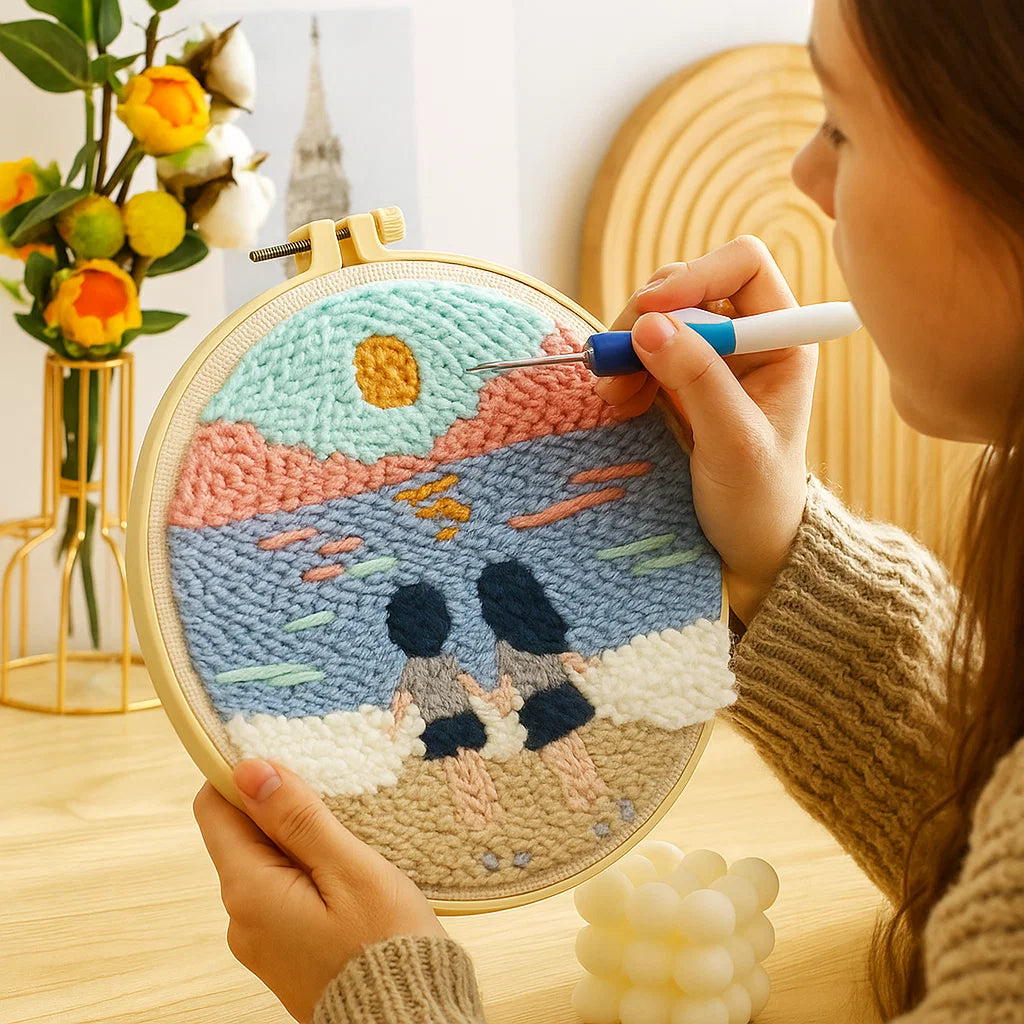 Calming Embroidery Kit for a Creative Break
