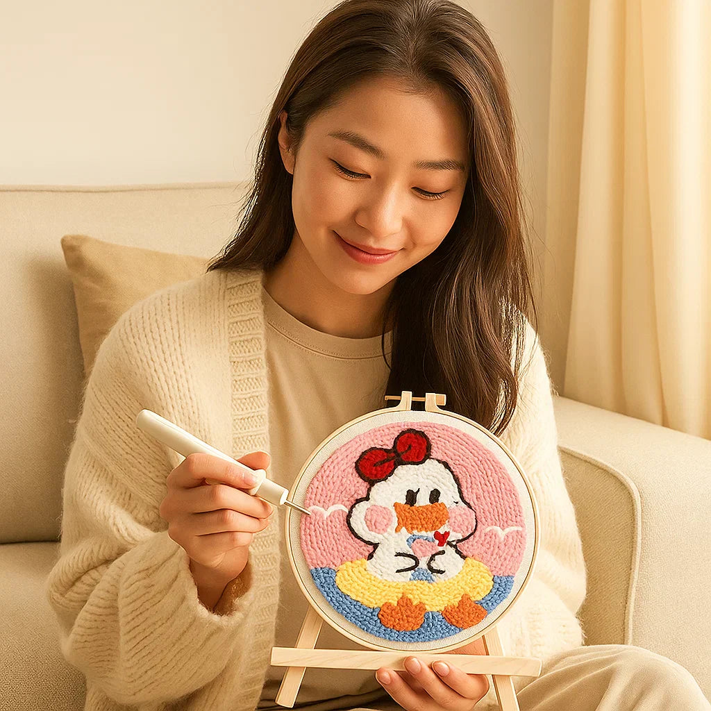 Calming Embroidery Kit for a Creative Break