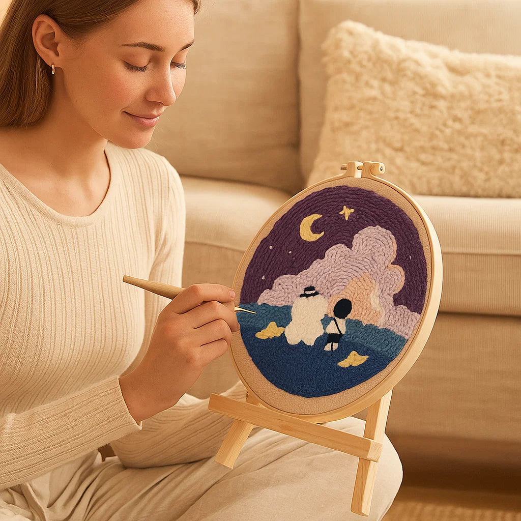 Calming Embroidery Kit for a Creative Break
