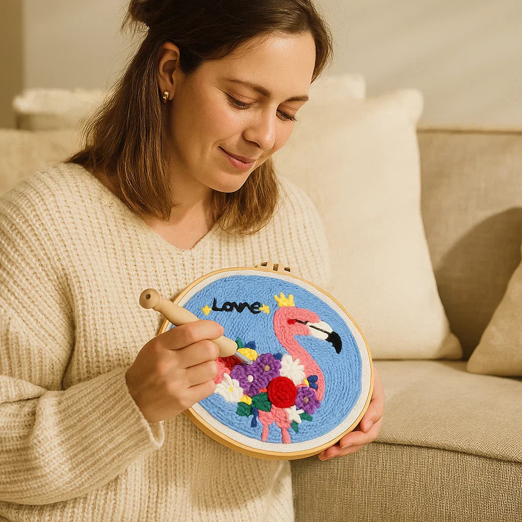 Calming Embroidery Kit for a Creative Break