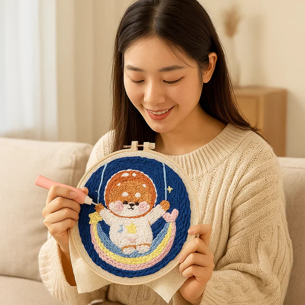 Calming Embroidery Kit for a Creative Break