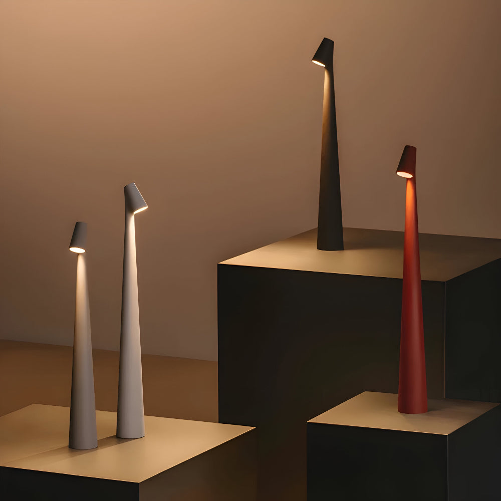 Moderne kabellose LED Tischlampe für elegantes Licht