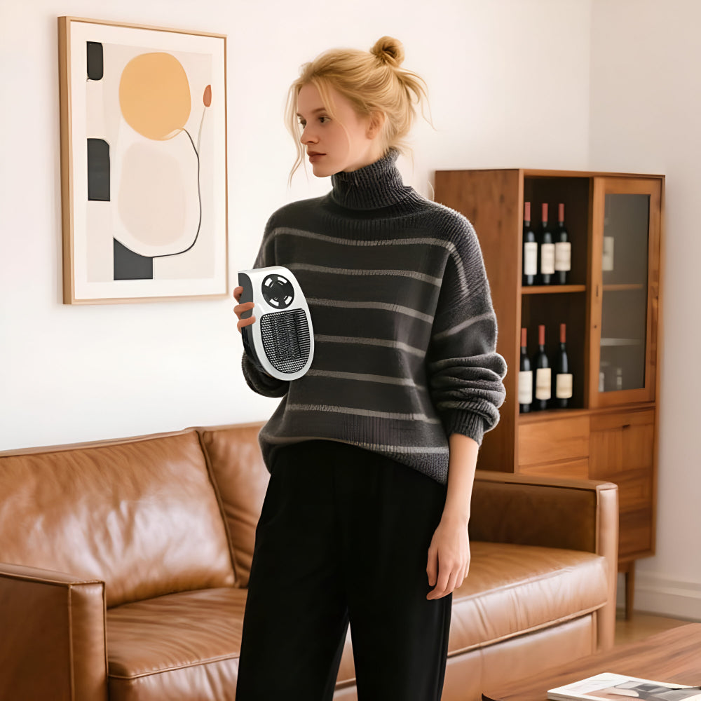 Kompakter Keramik Heizlüfter für schnelle Wärme