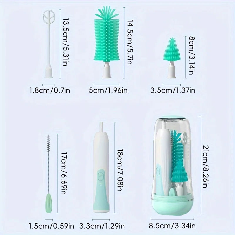 Vielseitiger 6in1 Flaschenreiniger für Babys