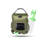 Faltbare Außenduschtasche mit 20L Solarheizung – ZonFlow