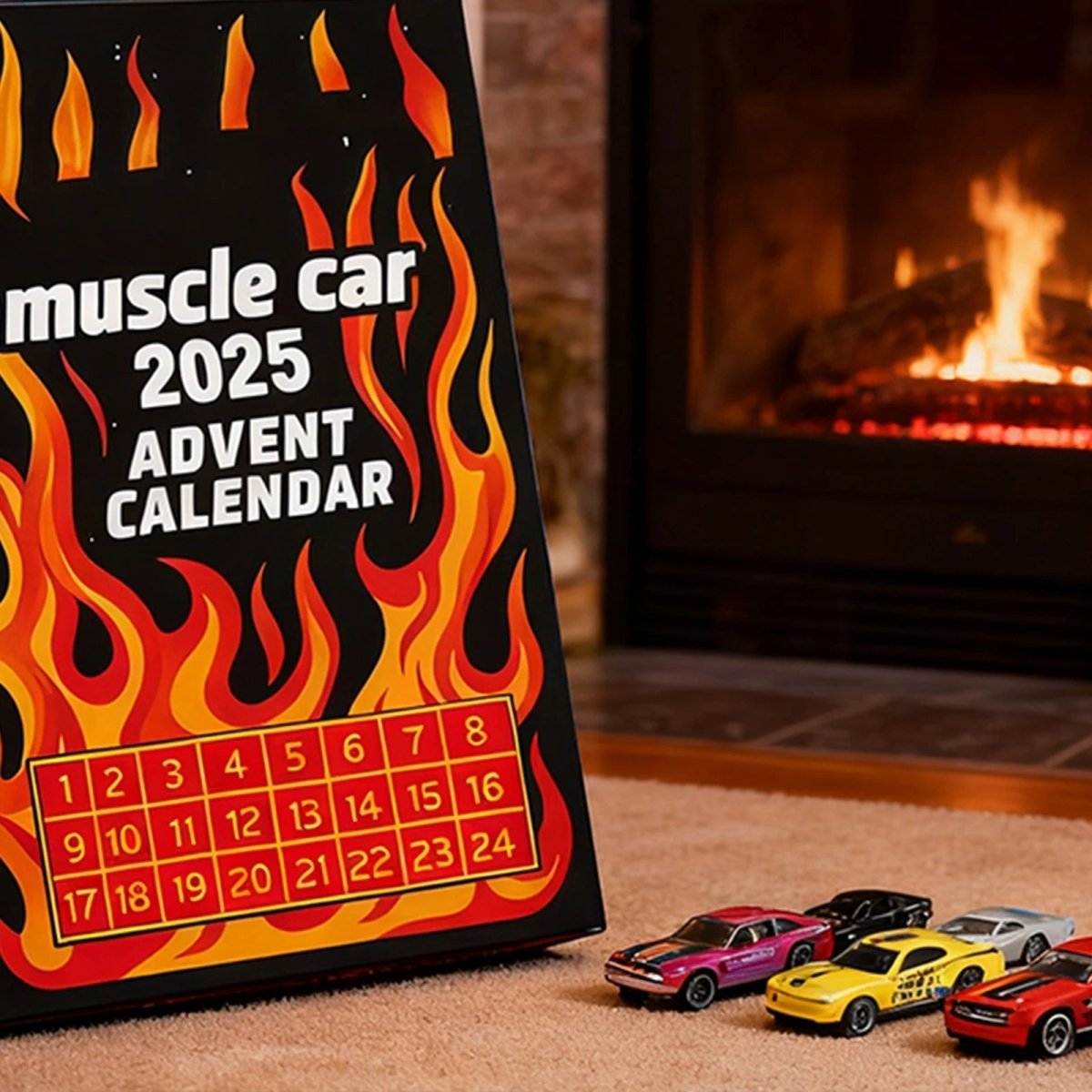 24-Car Advent Calendar for Christmas - Kids' Vehicle Set