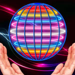 360-Degree Flying Orb Toy for Kids with Colorful LED Lights