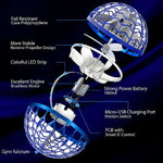 360-Degree Flying Orb Toy for Kids with Colorful LED Lights