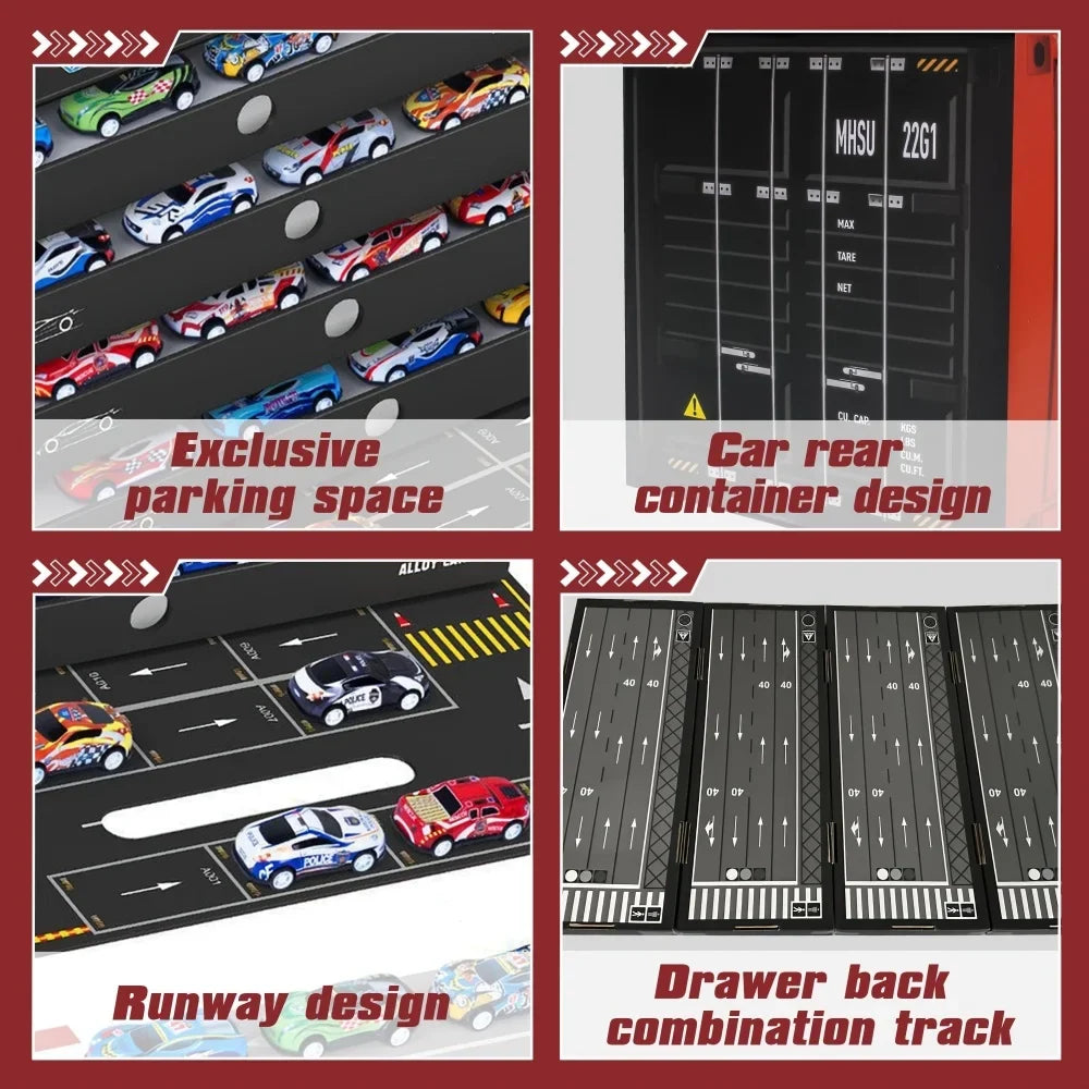 48-Piece Racing Car Set for Kids with Fast Track