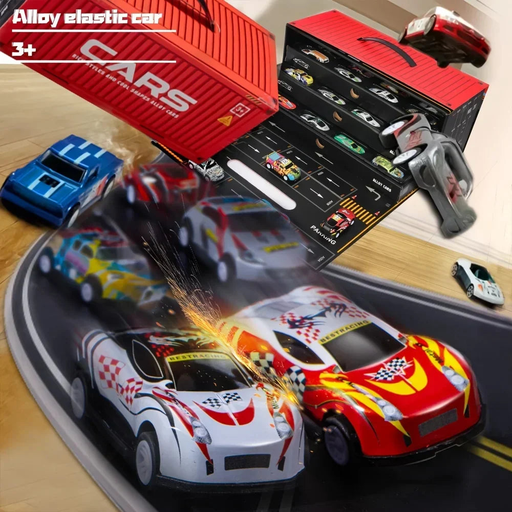48-Piece Racing Car Set for Kids with Fast Track
