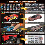 48-Piece Racing Car Set for Kids with Fast Track