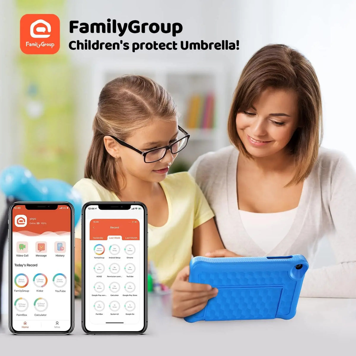 8-Inch Learning Tablet for Children - Parental Controls & Eye Safety