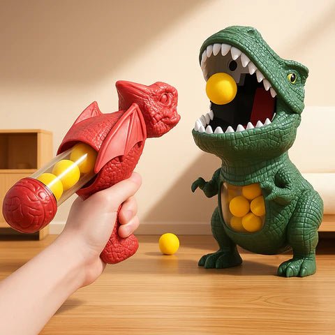Dinosaur Shooting Game for Kids with Soft Foam Balls
