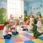 Dinosaur Shooting Game for Kids with Soft Foam Balls