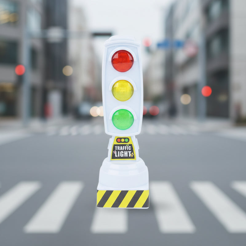 Traffic Signal and Vehicle Playset for Children's Learning