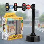 Traffic Signal and Vehicle Playset for Children's Learning