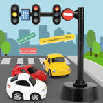 Traffic Signal and Vehicle Playset for Children's Learning