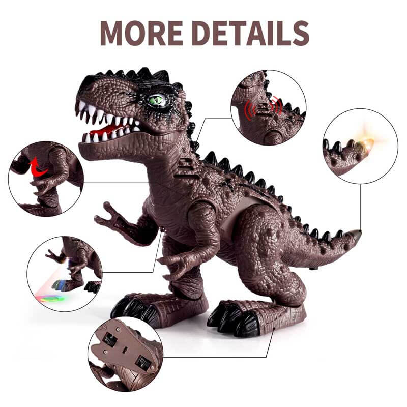 Walking Dinosaur Toy for Kids – Electronic with Lights and Sounds