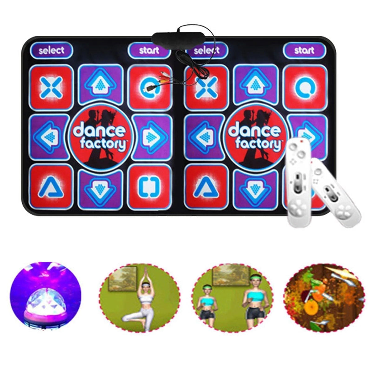 Remote-Controlled Double Dance Mat for Children