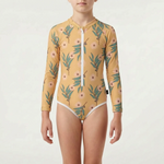 Long-Sleeve Swimwear for Children with Sun Protection Features