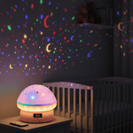 Star Projector Night Light for Kids – Magical Mushroom with Timer