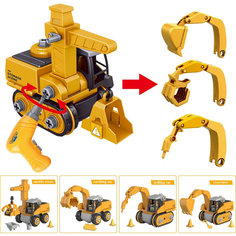 Construction Toy Set for Kids - Master Builder Engineer Kit