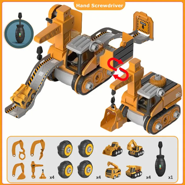 Construction Toy Set for Kids - Master Builder Engineer Kit