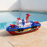 Bath Toy Fireboat with Water Spray for Children