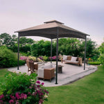 Hochwertiges 3x3m Gartenpavillon aus Stahl – Wetterbeständige Überdachung