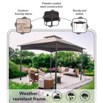 Hochwertiges 3x3m Gartenpavillon aus Stahl – Wetterbeständige Überdachung